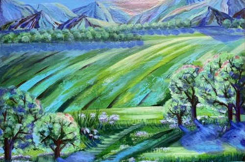 Fields and meadows in June
