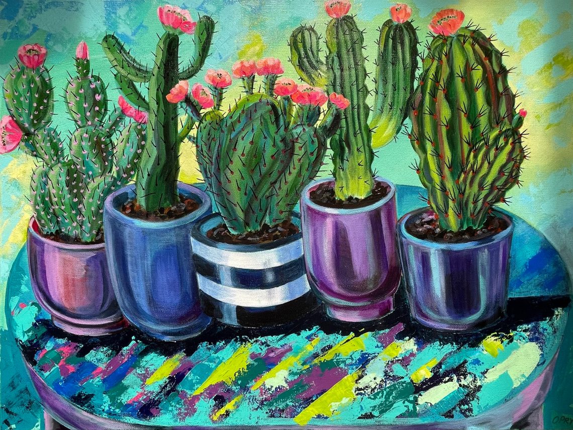 Five cacti