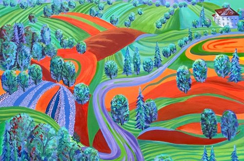 Red earth. Foothills.