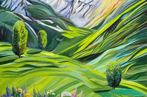Summer in mountain valley